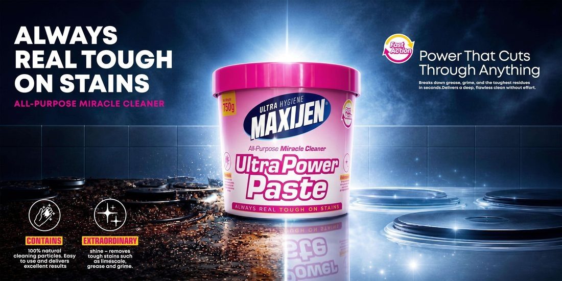 Ultra Hygiene Maxijen Ultra Power Paste all-purpose cleaning paste with 100% natural cleaning particles