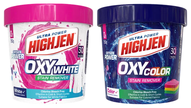 Петноотстранители HIGHJEN Ultra Power Oxy White и Oxy Color в кофички